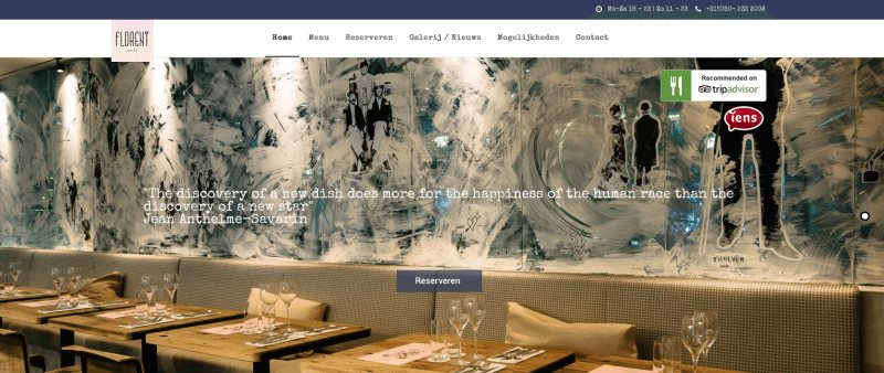 website, horeca, restaurant, online, bouwen, ontwerpen